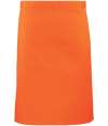 PR151 Colours Mid Length Apron Orange colour image